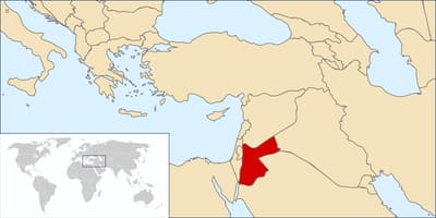 Dünya haritasında Jordan 